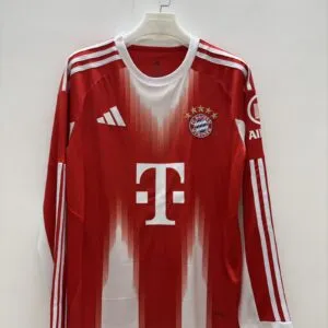 [Fans Version]Bayern Munich home in the 2025-26 season long sleeves