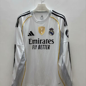 [Fans Version]Real Madrid home in the 2025-26 season long sleeves