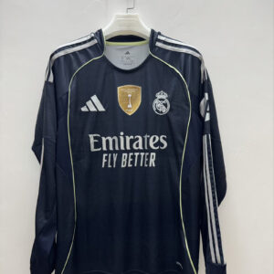 [Fans Version]Real Madrid away in the 2025-26 season long sleeves