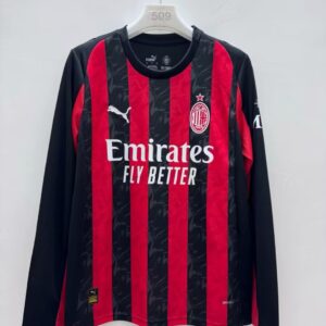 [Fans Version]AC Milan home in the 2025-26 season long sleeves