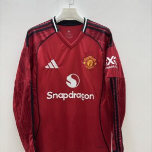 [Fans Version]Manchester United home in the 2025-26 season long sleeves
