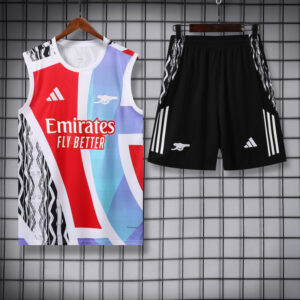 [Fans Version]Arsenal Pre match training uniform in the 2025-26 season