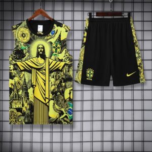 [Fans Version]Brazil match training uniform in the 2025-26 season